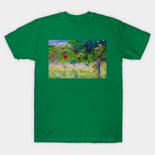 Clusters of red rowan berries in the Scottish Highlands T-Shirt